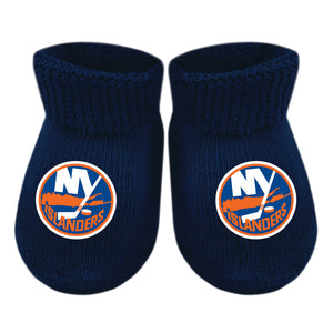 Primary Navy Newborn Booties