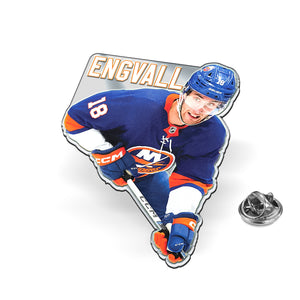 #18 Engvall Player Pin